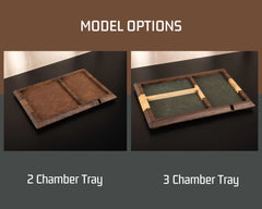 Wooden Valet Tray, Walnut Catch All Tray
