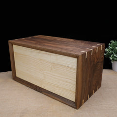 Wooden Jewelry Box with 5 drawers, Handmade Walnut Jewelry Box