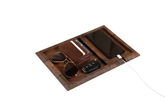 Wooden Valet Tray, Walnut Catch All Tray
