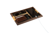 Wood Valet Tray, Walnut Catch All Tray