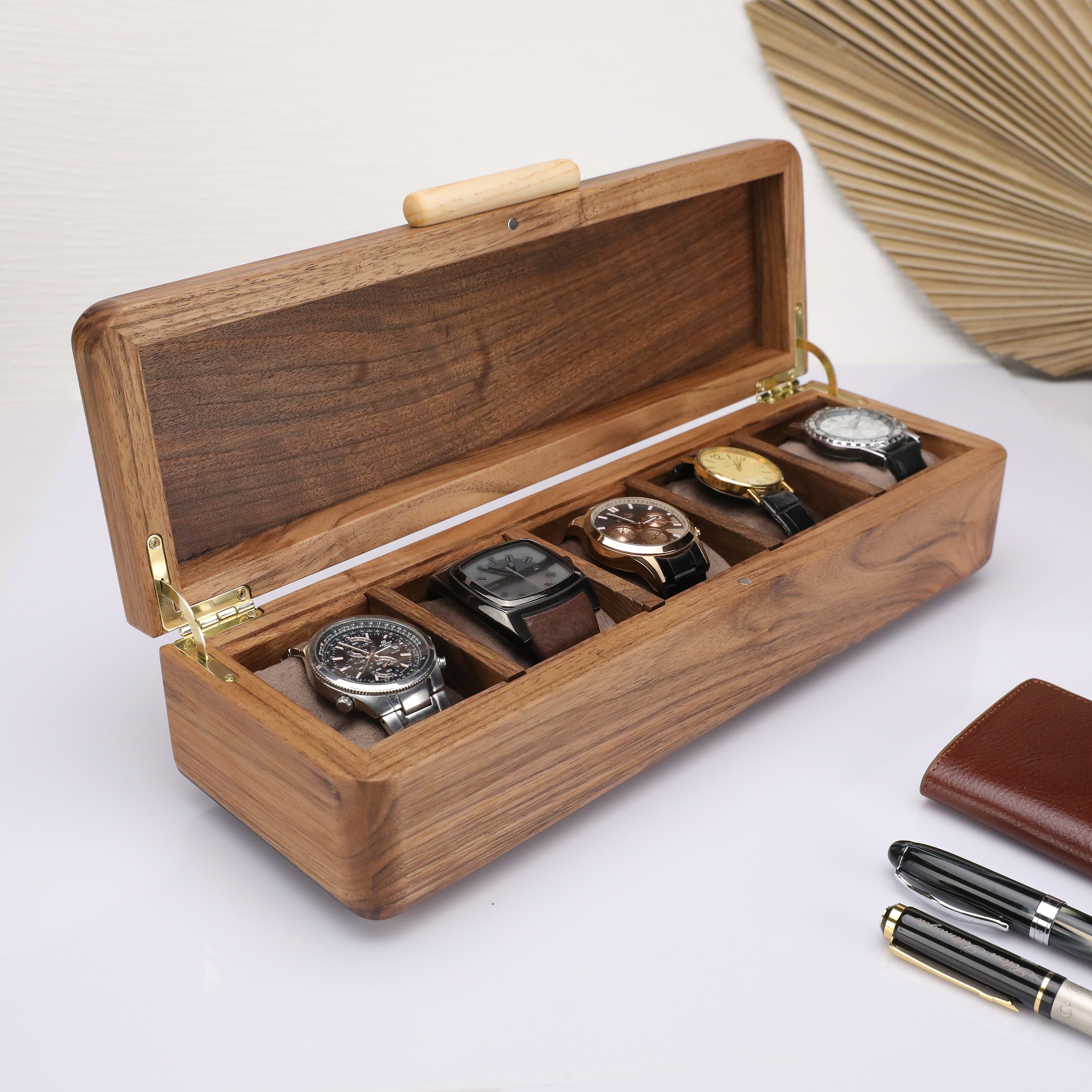 Wooden Watch Box (5 Slots)