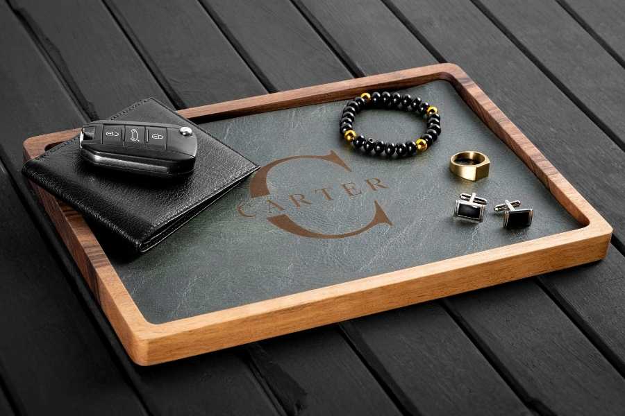 Wood Valet Tray