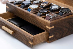 Handmade Watch Box with Drawer