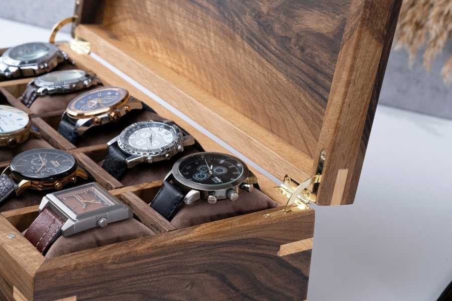 Handmade Watch Box with Drawer