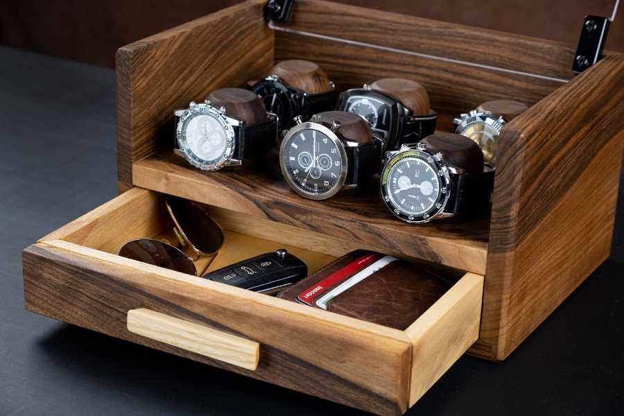 Watch Box with Drawer (6 or 8 Slots)