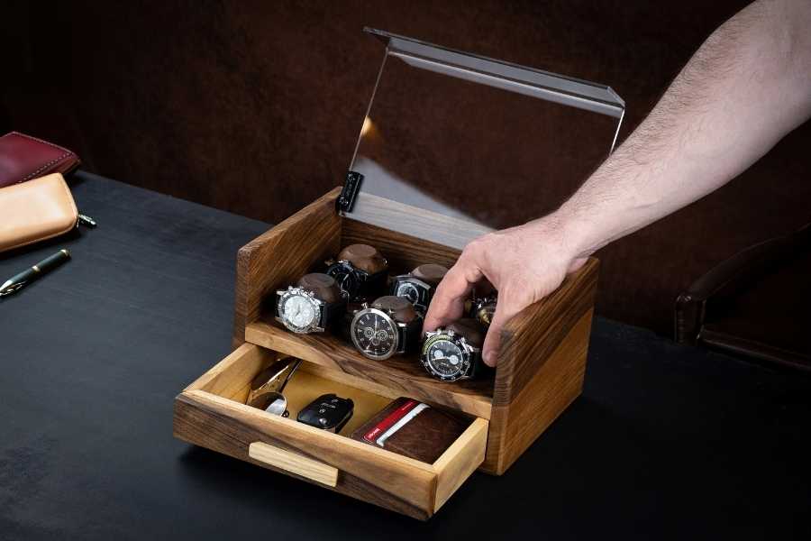 Watch Box with Drawer (6 or 8 Slots)