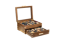 Personalized Watch Box with Drawer (30 Slots)