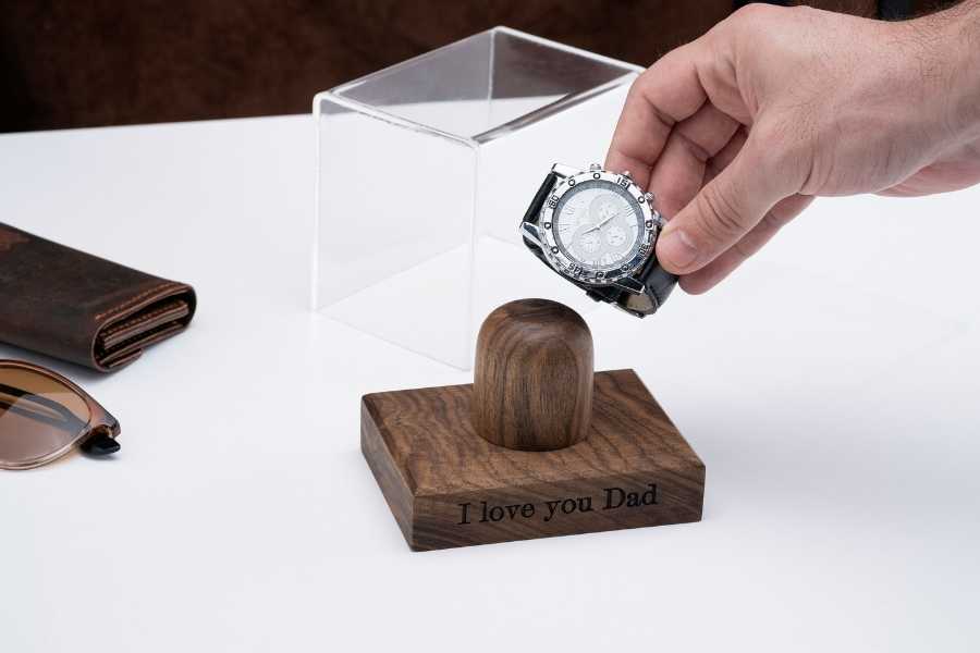 Walnut Single Watch Stand