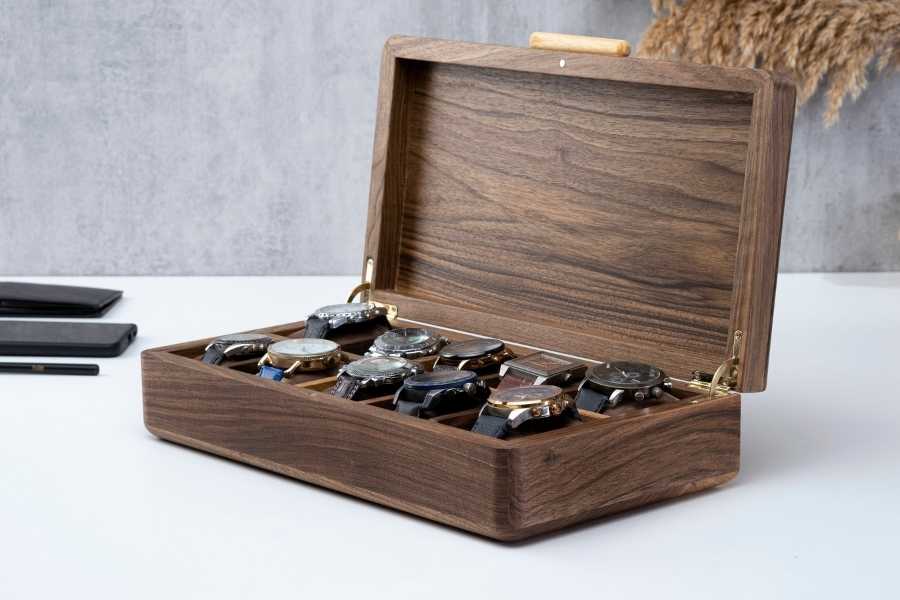 Wood Watch Box for Men (8-10 Slots)