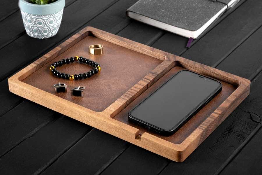 Wood Valet Tray for Men