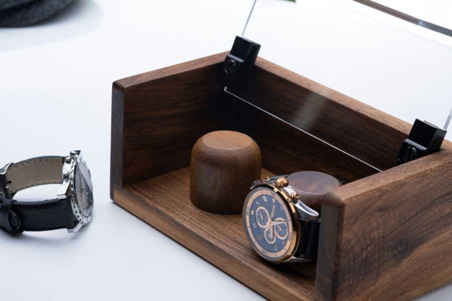 Wood Watch Holder Display