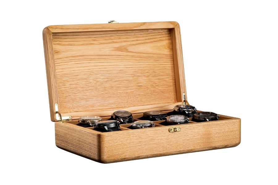 Chestnut Watch Box for Men - 8 Slots