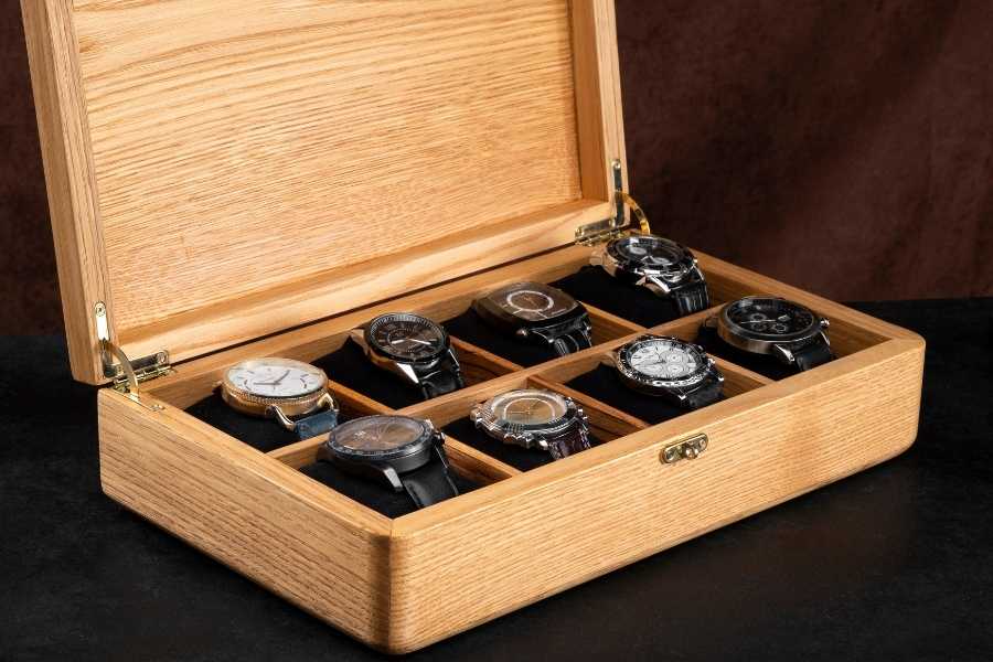 Chestnut Watch Box for Men - 8 Slots